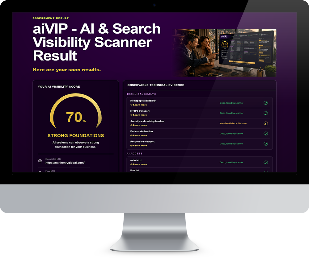 Example aiVIP scan result